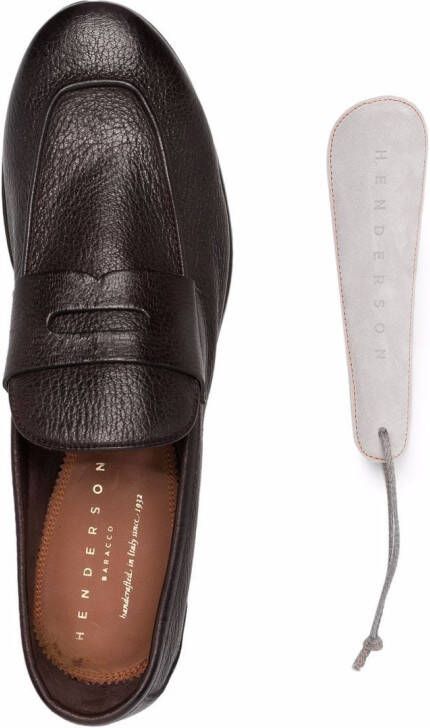 Henderson Baracco slip-on leather loafers Brown