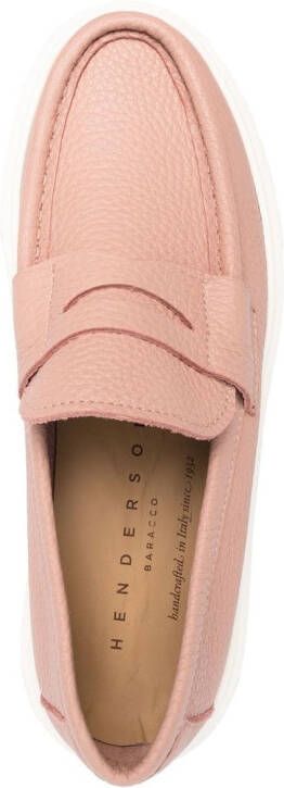 Henderson Baracco slip-on platform-sole loafers Pink