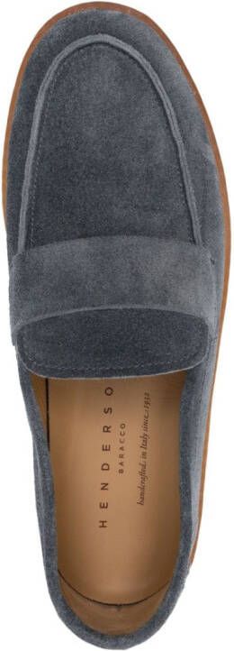 Henderson Baracco slip-on suede loafers Grey