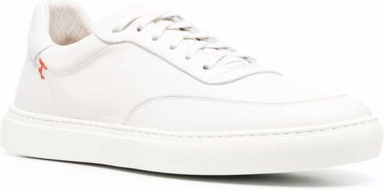 Henderson Baracco stitch-detail lace-up sneakers White