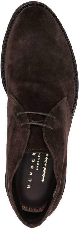 Henderson Baracco suede lace-up boots Brown