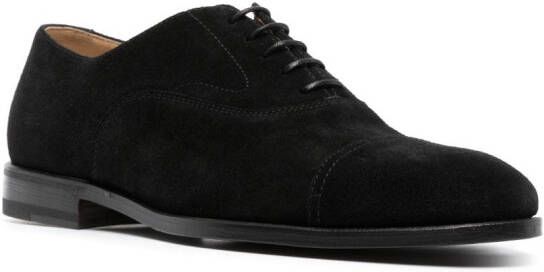 Henderson Baracco suede lace-up oxford shoes Black