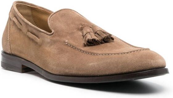 Henderson Baracco tassel-detail leather loafers Neutrals