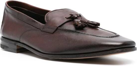 Henderson Baracco tassel-detailed leather loafers Brown