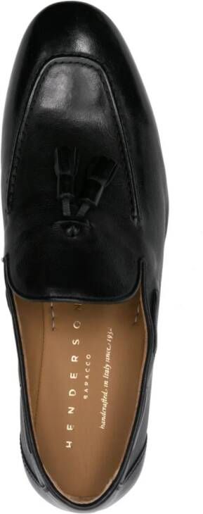 Henderson Baracco tassel-embellished leather loafers Black