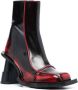 Henrik Vibskov Elle Driver Heel 100mm leather boots Red - Thumbnail 2