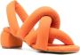 Henrik Vibskov Sausage 60mm crossover-strap sandals Orange - Thumbnail 2