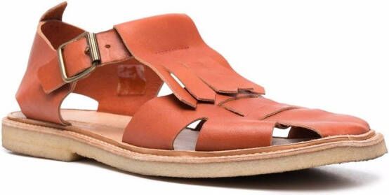 Henrik Vibskov side-buckle fastening sandals Brown