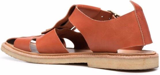 Henrik Vibskov side-buckle fastening sandals Brown