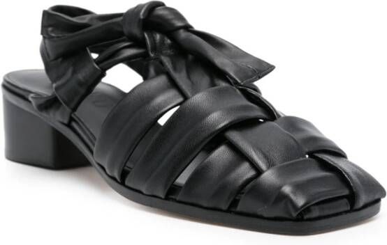Hereu 50mm leather sandals Black