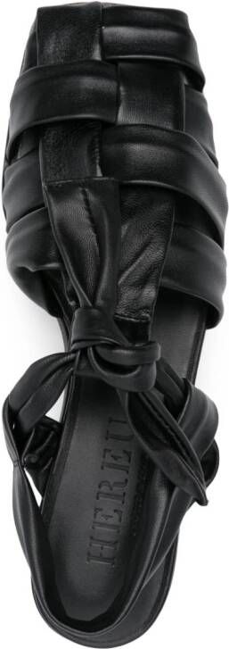 Hereu 50mm leather sandals Black