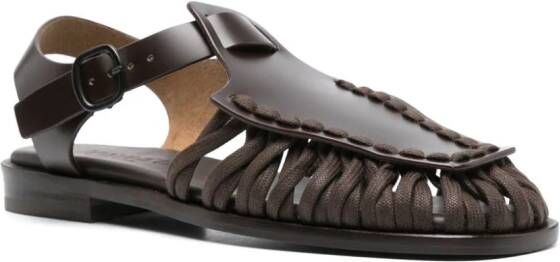 Hereu Alaro leather sandals Brown