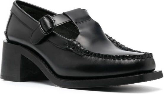 Hereu Alber 50mm cut-out loafers Black