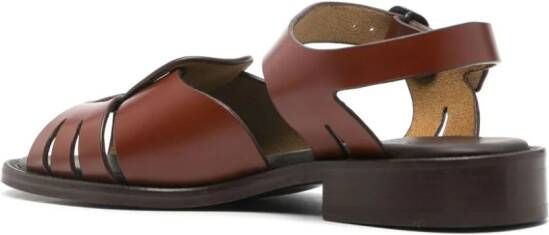 Hereu Ancora leather sandals Brown