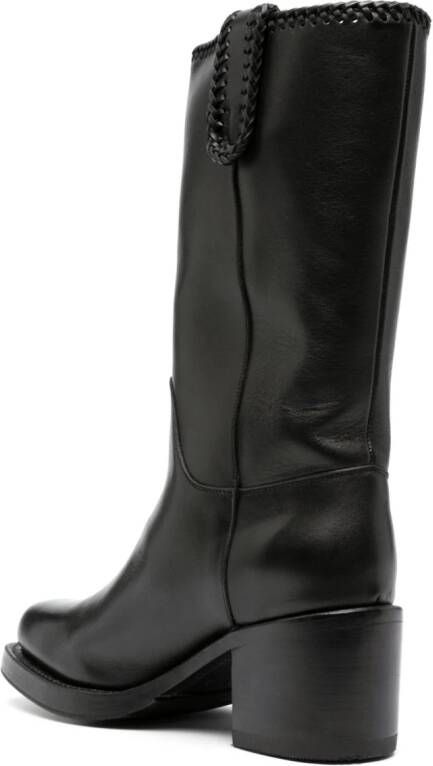 Hereu Aumandra 65mm leather boots Black