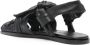 Hereu Bena interwoven leather sandals Black - Thumbnail 3