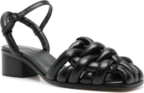 Hereu Cabersa 40mm leather sandals Black