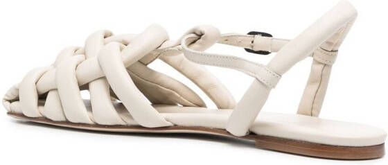 Hereu Cabersa caged leather sandals Neutrals
