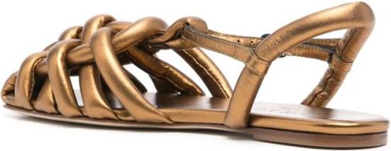 Hereu Cabersa Distressed sandals Gold
