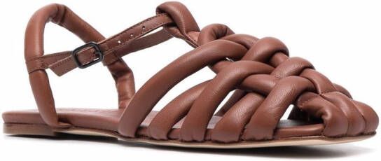 Hereu Cabersa interwoven sandals Brown