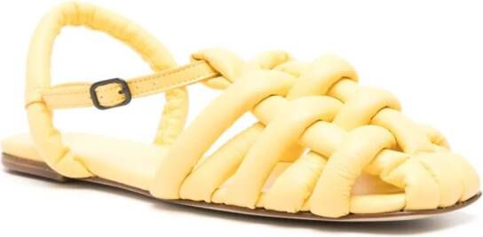 Hereu Cabersa leather sandals Yellow