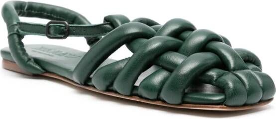 Hereu Cabersa padded leather sandals Green