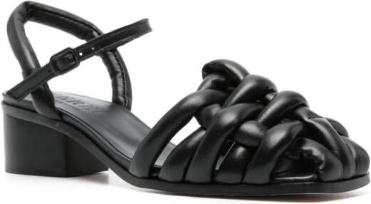 Hereu Cebersa 40mm leather sandals Black