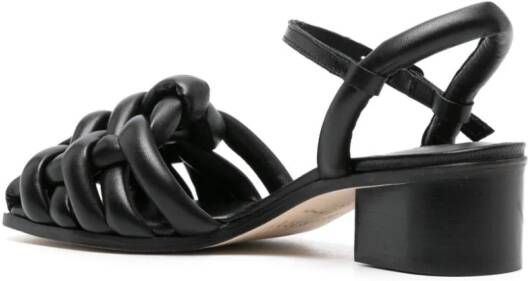 Hereu Cebersa 40mm leather sandals Black