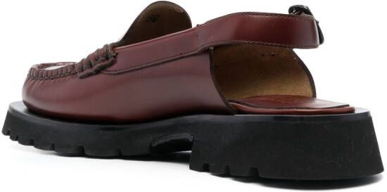 Hereu cut-out detail leather loafers Brown