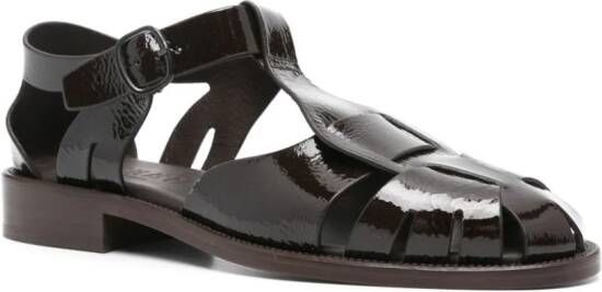 Hereu cut-out detail leather sandals Brown