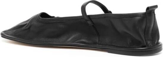 Hereu Dansa leather ballerina shoes Black