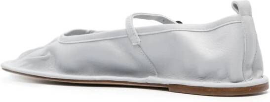 Hereu Dansa leather ballerina shoes Grey