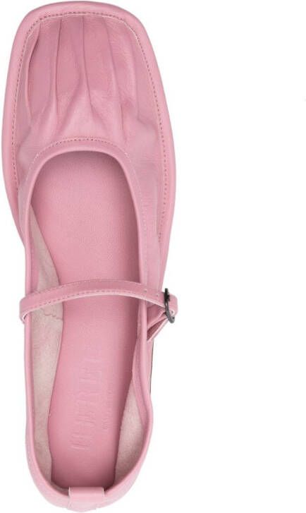 Hereu Dansa leather ballerina shoes Pink