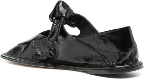 Hereu Llasada leather ballerina shoes Black