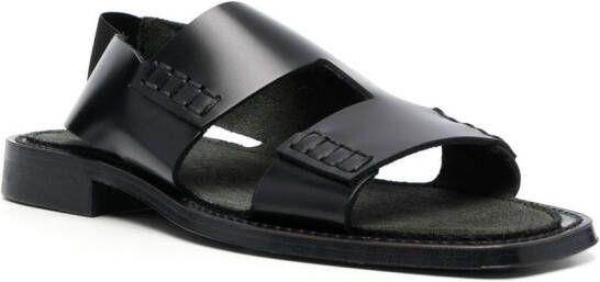 Hereu Llaut slingback leather sandals Black