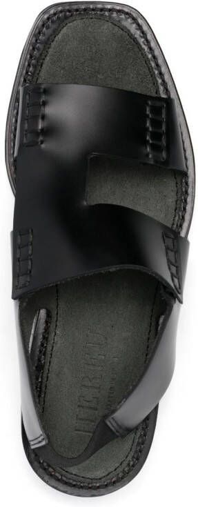Hereu Llaut slingback leather sandals Black