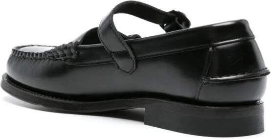 Hereu Mary Jane 30mm leather loafers Black