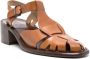 Hereu Pesca 60mm leather sandals Brown - Thumbnail 2