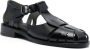 Hereu Pesca cut-out leather sandals Black - Thumbnail 2