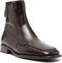 Hereu Quadra square-toe leather loafers Brown - Thumbnail 2