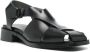 Hereu Raima asymmetric leather sandals Black - Thumbnail 2