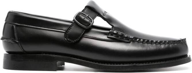 Hereu side-buckle detail loafers Black