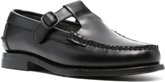 Hereu side-buckle detail loafers Black