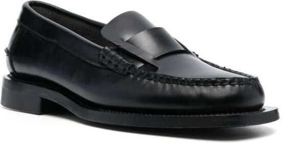 Hereu slip-on leather loafers Black