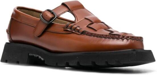 Hereu Soller Sport square-toe loafers Brown