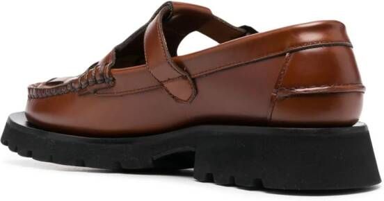 Hereu Soller Sport square-toe loafers Brown