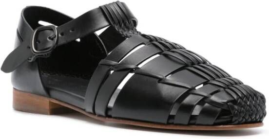 Hereu Vedra leather sandals Black