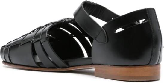 Hereu Vedra leather sandals Black