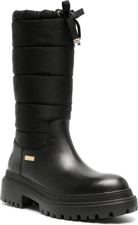 Herno quilted-ankle leather boot Black
