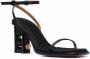 Heron Preston Bubble-Level ankle-strap heeled sandals Black - Thumbnail 2